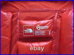 Mens The North Face Summit Breithorn 50/50 Down Hoodie Insulated Jacket Red