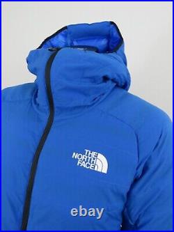 Mens The North Face Summit L3 50/50 Down Hoodie Insulated Climbing Jacket Blue