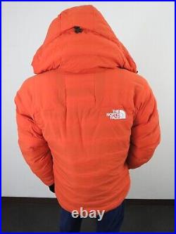 Mens The North Face Summit L3 50/50 Down Hoodie Insulated Climbing Jacket Ochre