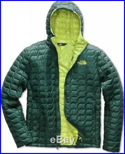 Mens The North Face Thermoball Hoodie Insulated Hooded Jacket XL Botanical Green