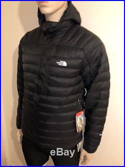 Mens The north face morph hoody jacket black zip bubble puffer Small 36/38