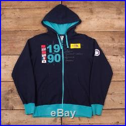 Mens Vintage North Face Blue Trans Antarctica Sweatshirt Hoodie Medium 40 R9543