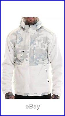 New Men's The North Face Denali Hoodie Jacket White Grey Camo Size XL -msrp $199