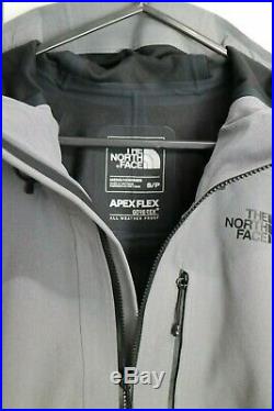 NEW Mens The North Face Apex Flex Hoodie UK Size Small Grey Goretex Jacket