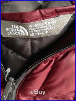 NEW North Face Thermoball Hoodie Poncho Coat Jacket Deep Garnet Red XS Small