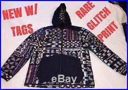 New Rare North Face Jacket Thermoball Hoodie L Large Glitch Print Snowboard Ski