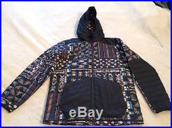 New Rare North Face Jacket Thermoball Hoodie L Large Glitch Print Snowboard Ski