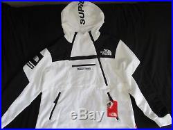 NEW Supreme The North Face Steep Tech Hooded Sweatshirt White Black Size Large