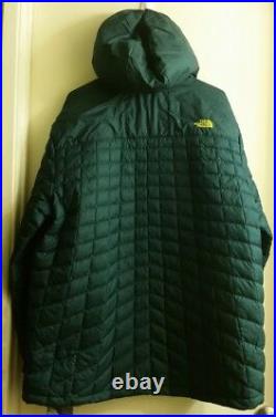 NEW THE NORTH FACE Men's Ski THERMOBALL Snow Hoodie Jacket Size XL green