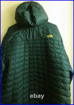 NEW THE NORTH FACE Men's Ski THERMOBALL Snow Hoodie Jacket Size XL green
