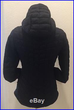 NEW THE NORTH FACE W Thermoball Hoodie Womens Jacket TNF Black Matte Size S