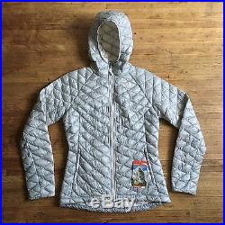 NEW The North Face THERMOBALL HOODIE Jacket Insulated High Rise Gray Small