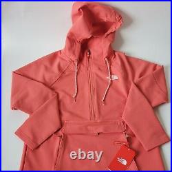 NEW! The North Face Women's Hike Tekno Ridge Pullover Hoodie Coral Size M