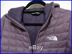 NEW! Women's The North Face Thermoball Hoodie Jacket, Size Medium Black Plum