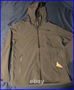 NORTHFACE M S/Shell Hoody Full Zip Jacket TNF Gray NF0A5IV7 Mens Size XL