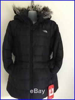 NWT $230 The North Face Women's Gotham II Hooded Down Insulated Black Jacket LG