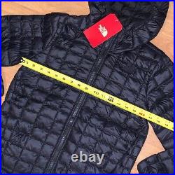 NWT Boys The North Face Thermoball Hoodie Jacket Medium Black