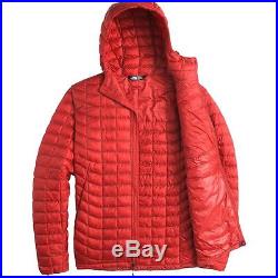NWT Lightweight North Face Thermoball Hoodie TNF Red/Asphalt Large Mens Jacket
