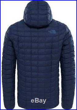 NWT Men Matte Navy The North Face ThermoBall Insulated Jacket Hoodie size Large