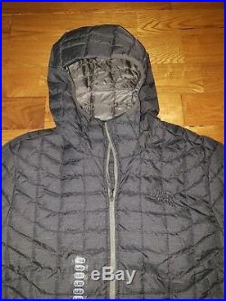 NWT Men's Black/GreyTHE NORTH FACE Thermoball Hoody Jacket Coat Size XL X-LARGE