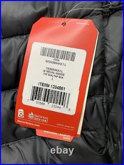 NWT Mens Black The North Face TNF Trevail Winter 800 Down Hoodie Jacket LARGE