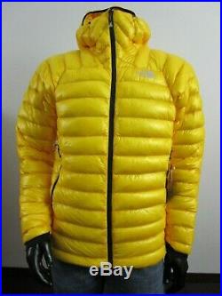 NWT Mens M TNF The North Face L3 Down Hoodie Insulated Climbing Jacket Yellow