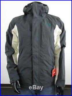 NWT Mens TNF The North Face Cinder Tri 3 in 1 Hooded Waterproof Jacket Asphalt