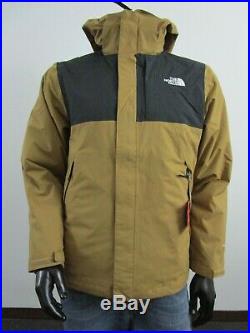 NWT Mens TNF The North Face Lonepeak Tri 3 in 1 Hooded Waterproof Jacket Khaki