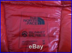 NWT Mens TNF The North Face Summit L3 Hoodie Hooded 800-Down Jacket Black / Red