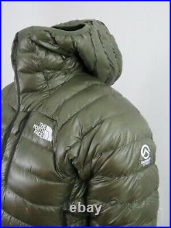 NWT Mens The North Face Summit Down (L3) Hoodie Insulated Climbing Jacket Green