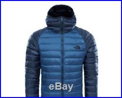 NWT! Mens The North Face TNF Trevail Down Puff Hoodie Jacket NAVY BLUE LARGE
