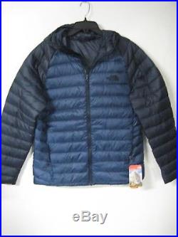 NWT! Mens The North Face TNF Trevail Down Puff Hoodie Jacket NAVY BLUE LARGE