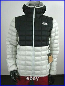 NWT Mens The North Face Thermoball Super Insulated Hoodie Puffer Jacket Tin Grey