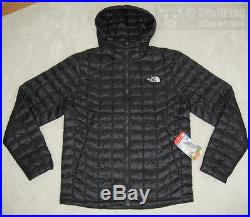 NWT NORTH FACE Mens ThermoBall PrimaLoft Full Zip Hoodie Jacket Size S TNF Black