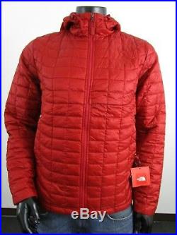 NWT NWT Mens TNF The North Face Thermoball Hoodie Insulated Hooded Jacket Red