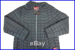 NWT THE NORTH FACE Men's Black Matte Full Zipper Thermoball Hoodie Jacket XL