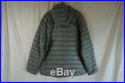 NWT THE NORTH FACE Men's Gray Full Zipper Trevail Down Hoodie Puffer Jacket 2XL