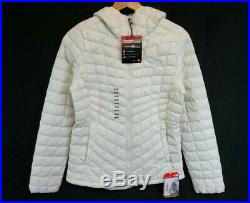 NWT THE NORTH FACE Women's White Quilted Thermoball Hoodie Jacket Medium