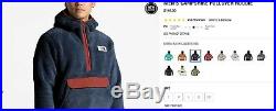 NWT The North Face Campshire Pullover Fleece Hoodie Mens Size XL Urban Navy/Red