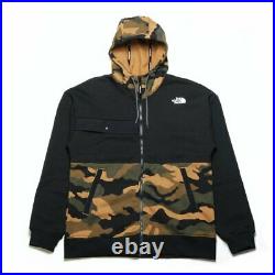 NWT The North Face Graphic Collection Full Zip Hoodie Jacket Sz L Black Camo