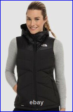 NWT The North Face Kailash 650 Down Puffer Vest Hoodie TNF Black Small