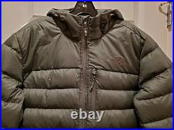 NWT The North Face Men's Aconcagua 2 Hoodie Down Puffer Jacket Thyme Large New