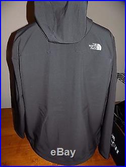 NWT The North Face Mens Apex Bionic 2 Soft Shell Hoodie Jacket LARGE $170 BLACK
