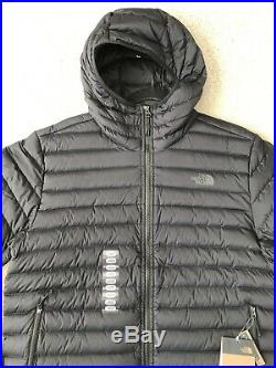 NWT The North Face Mens Stretch Down Hoodie TNF Black Size L Puffer Jacket $249