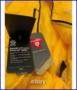 NWT The North Face Proprius L3 Summit Down Hoodie Men's Jacket Sz L Yellow
