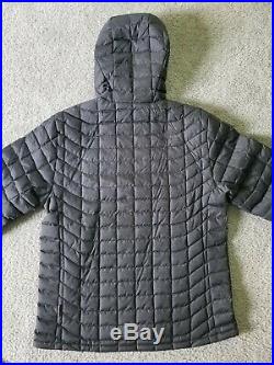 NWT The North Face ThermoBall Hoodie Insulated Jacket Mens Large Fusebox Grey