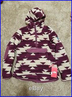 NWT The North Face Women's Campshire Aztec Fleece Pullover Hoodie Jacket Sz S