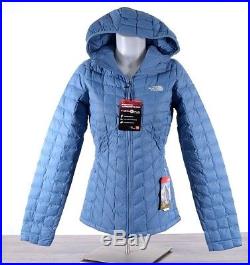 NWT The North Face Women's MEDIUM Thermoball Hoodie Jacket Puffer Blue T93BRJUBP
