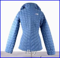 NWT The North Face Women's MEDIUM Thermoball Hoodie Jacket Puffer Blue T93BRJUBP