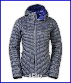 NWT The North Face Womens Thermoball Hoodie Jacket MID Gray L FREE SHIP $220